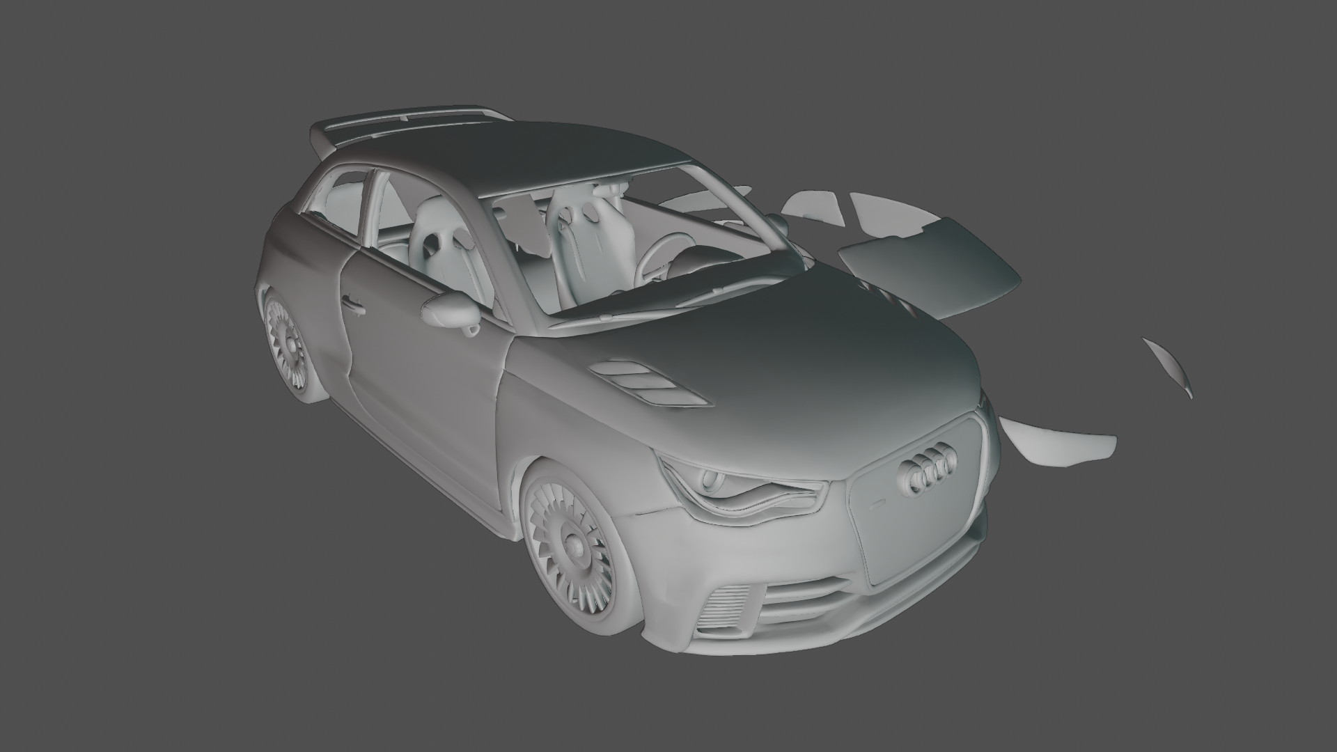 audi a1 clubsport vehicle suv 2010 2011 2012 2014 2013 sportsback car 3d print 3D print model - Mito3D