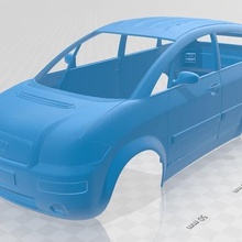 audi a2 printable body car game slot scalextric tamiya rc radio hobby control shell miniz crawler drift 1-10 1-14 1-18 1-24 1-32 3d print model - Mito3D