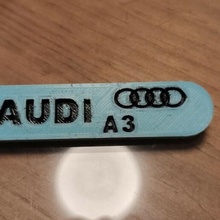 audi a3 chiave squillare 3d print model - Mito3D