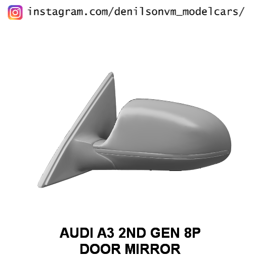 audi a3 s3 2nd gen porta specchio 1 24 25 retrovisore lato 3D print model - Mito3D