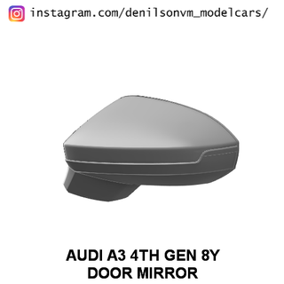 audi a3 s3 rs3 4th gen puerta espejo 1 24 25 retrovisor 3d print model - Mito3D