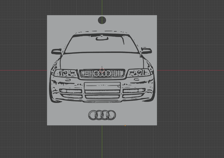 audi a4 b5 chiave squillare 3d print model - Mito3D