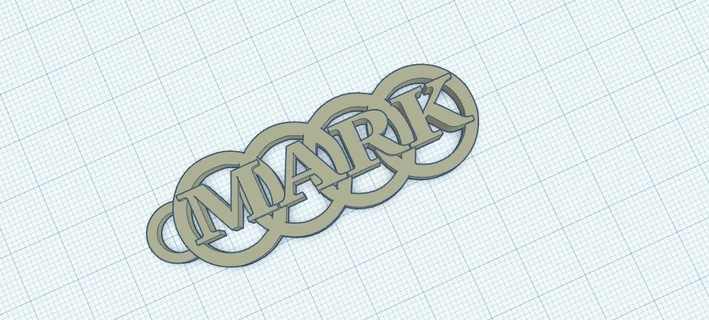 audi badge name mark keyring audi mark keyring name keys  3d print model - Mito3D
