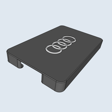 audi creditcard wallet logo credit card organizer 3d print holder creditcars creditcards car 3d print model - Mito3D