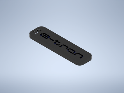 audi tron etron logo emblema portachiavi chiave moda design 3d print model - Mito3D