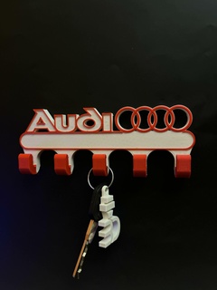 audi key holder- hanger wall keychain holder tdi design 2023 decoration high quality easy print 3d 3d print model - Mito3D