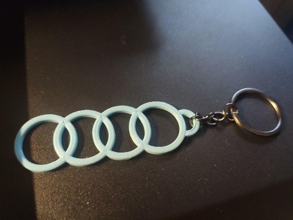 Audi anahtarlık Sanat anahtarlıkaudi arabalar logo 3d print model - Mito3D