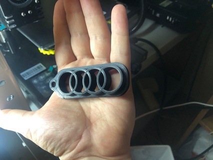 audi porte clés gousset clé Audit cool 3d print model - Mito3D