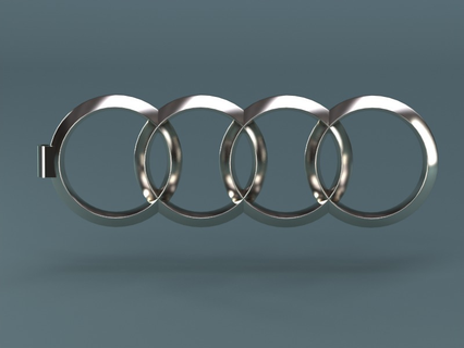 audi keychain created partsolutions Game 3d printing audi keychain partsolutions automotive auto cars vehicle  3d print model - Mito3D
