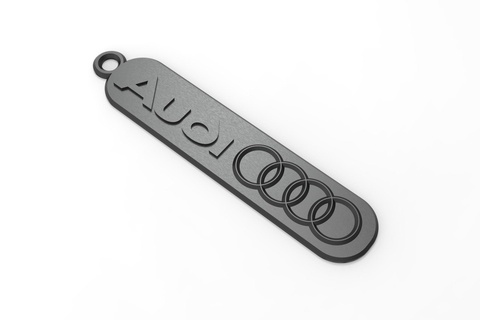 Audi anahtarlık stl logo marka 3d print model - Mito3D