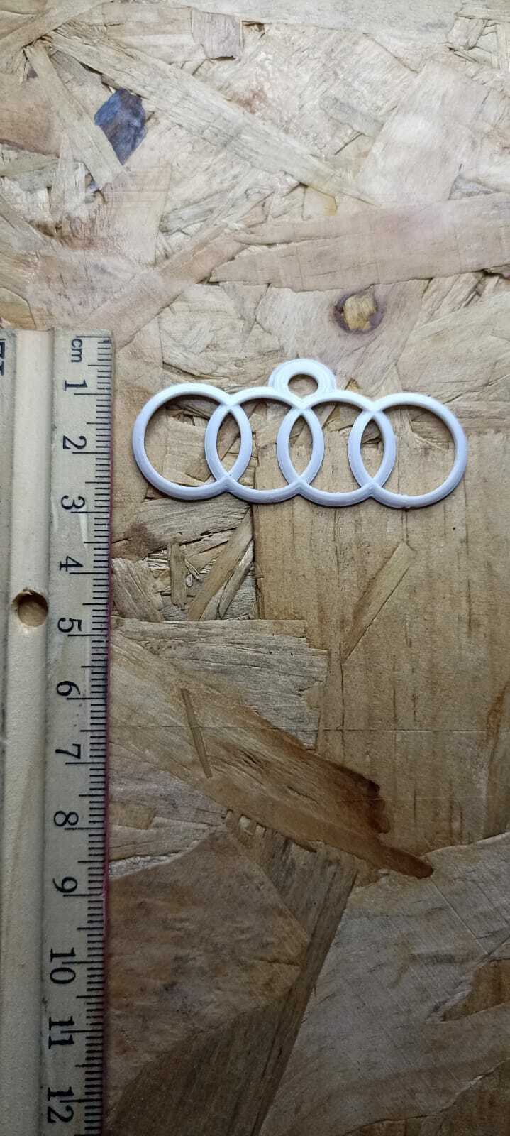 audi keyring keychain key fob ring accessory 3D print model - Mito3D