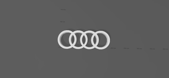 Audi logo dekorasyon duvar araba Mercedes BMW 3d print model - Mito3D