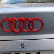 Audi logo kalp arabalar araba 3d print model - Mito3D