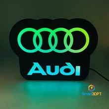 Audi logo Lamba 3d print model - Mito3D