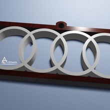 Audi madalya 3d print model - Mito3D