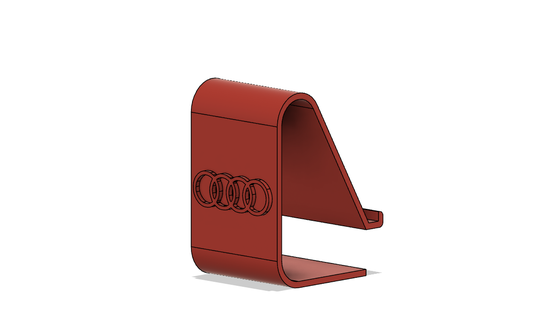 audi Telefon Halter Unterstützung Tür Stand Wagen Logo Marke 3d print model - Mito3D