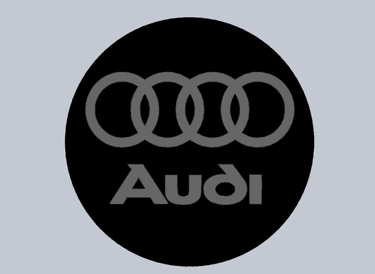 audi porta vasos autom vil automovil emblema carro logo de auto macchina coche 3d print model - Mito3D