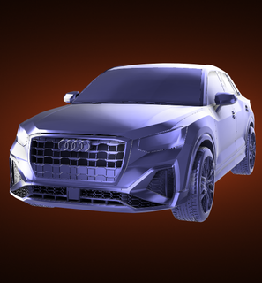 audi q2 2021 automobile car vehicle rally race sports derby turbo top speed 3d print model - Mito3D