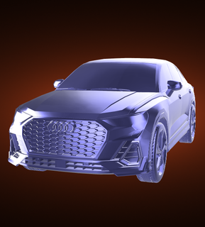 Audi q3 sportback otomobil araba araç ralli yarış Spor Dalları derbi turbo üst hız 3d print model - Mito3D