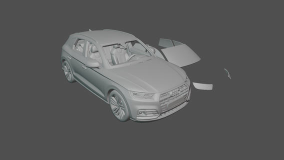 Audi q5 2023 2022 2021 2020 sedan araba araç 3d Yazdır model 3d print model - Mito3D