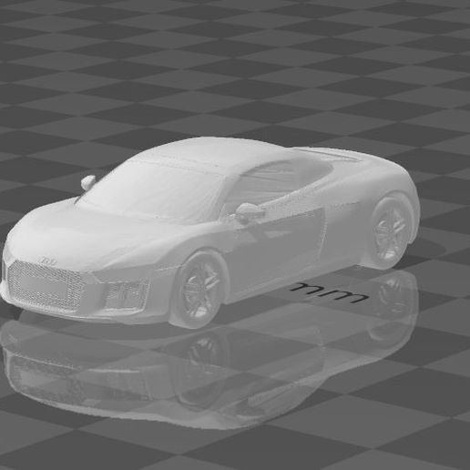 audi r8 voiture 3D print model - Mito3D