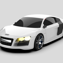 Audi r8 Sanat araba 3d print model - Mito3D
