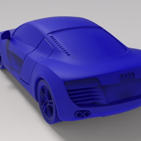 audi r8 118 varios coche coches de juguete el modelado diseño 3d la parada obras arte 3D print model - Mito3D