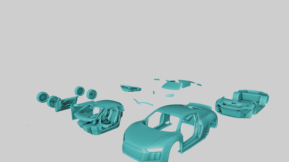 audi r8 gt 2019 2020 2021 2018 deporte coche vehiculo rápido cupé lujo carreras 2door 3d print model - Mito3D
