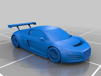 audi r8 mls voitures réglage détail 3d print model - Mito3D