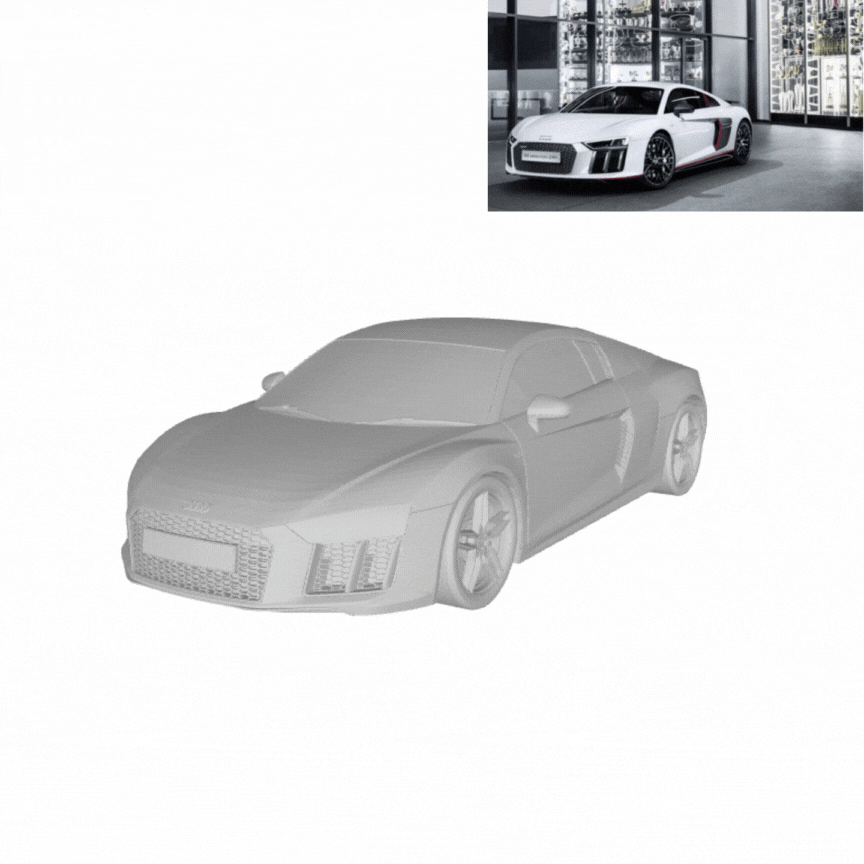 Audi r8 v10 artı 3D print model - Mito3D