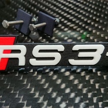 audi rs3 emblème logo badge s3 a3 avr sport automobile 3d print model - Mito3D