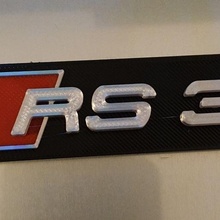 Audi rs3 anahtar yüzük yüzükler özel renk anahtarlık 3d print model - Mito3D