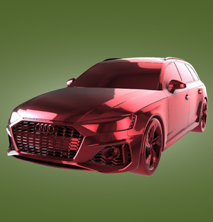 audi rs4 avant automobile car vehicle rally race sports derby turbo top speed 3d print model - Mito3D