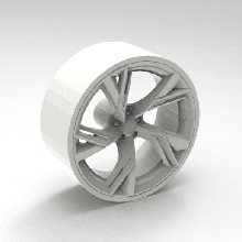 audi rs6 2020 jante rs roue modèle 3d print model - Mito3D
