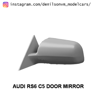 audi rs6 c5 door mirror 1 24 25 retrovisor side avant 3d print model - Mito3D