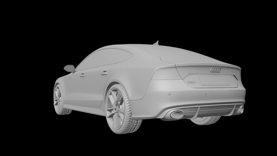 audi rs7 car game auto 3d print model - Mito3D