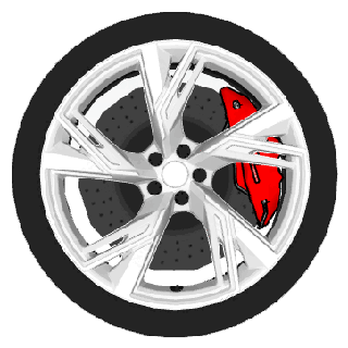 audi rs 6 avant wheels wheel car detail high poly rim tire race tread accessories 3d print model - Mito3D