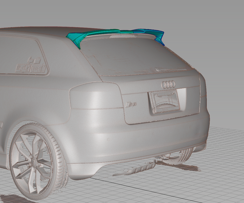 audi s3 8p hatchback arka şeyin önceden reklamı vücut kiti geniş takım çamurluk işaret fişekleri vw euro özgürlük yürümek rwb salgın golf gti a3 3d print model - Mito3D