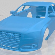 audi s8 2014 imprimible cuerpo coche vehiculo juego espacio scalextric Tamiya rc miniz pasatiempo micro 3d print model - Mito3D