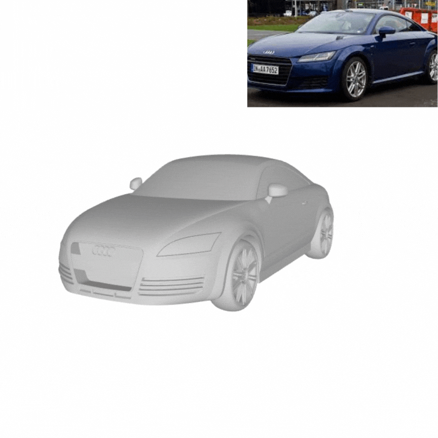 Audi tt 3D print model - Mito3D