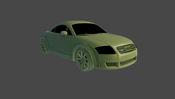 audi tt 2004 Various 3d printing car model automotive design digital fabrication rapid prototyping additive manufacturing enthusiast engineering rendering scanning modeling vehicle sports fan 3d print model - Mito3D