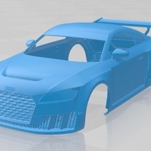 audi tt rs turbo 2017 imprimable corps voiture 3d print model - Mito3D