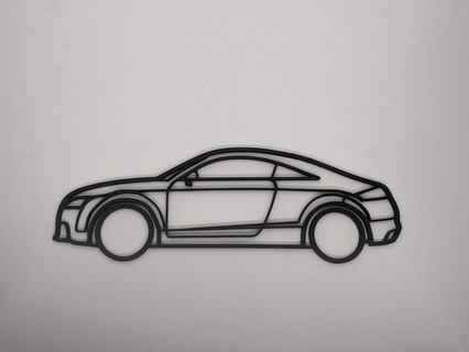 Audi ttrs duvar dekorasyon tt rs spor rs3 rs4 r8 rs6 Quattro e tron 24 saatler le Mans araba ev otomotiv 3d print model - Mito3D
