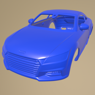 audi tts coupe 2015 printable car body Game slot 1-10 separate parts scalextric tamiya rc miniz crawler kyosho axial traxxas micro 3d print model - Mito3D