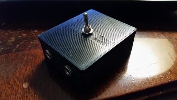 audio switch v1 Gadget dpdt 3d print model - Mito3D