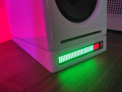 audioengine a2+ altoparlante In piedi v21 a2 più bar titolare supporto luce neon Visualizzatore Audio suono 3d print model - Mito3D