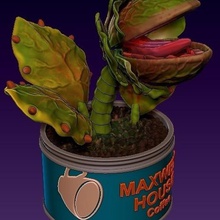 audrey 2 art alien la pianta piccola bottega degli orrori 3d print model - Mito3D