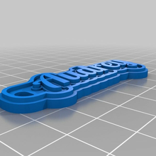 Audrey personalizado llaveros 3d print model - Mito3D