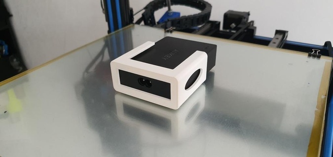 aukey pa t11 USB chargeur mur titulaire soutien monter Ménage 3d print model - Mito3D