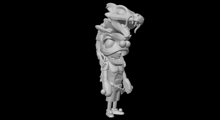 aura figure game figures 3d print model - Mito3D